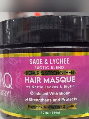 BLAQ Luxury Hair Masque Sage Lychee Repair Strengthen w/ ,10.oz  NEW